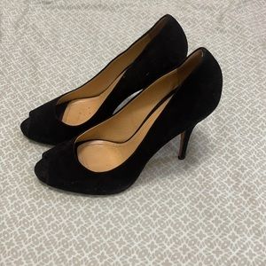 Italian Katia Lombardo Black peep toe 9.5/40